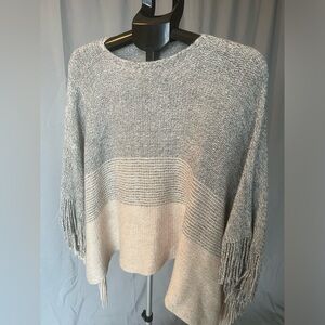 NWOT-Multi Block Colored Poncho-NEVER WORN